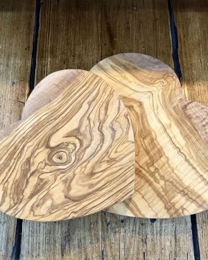 Olive Wood Heart Boards