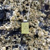 Yellow Dichroic Glass Necklace