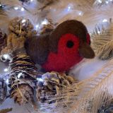 Christmas Robin Felt