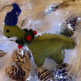 Christmas Diplodocus Felt