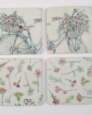 Floral Bike Coasters