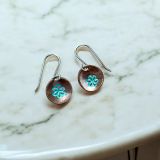 Copper Small Flower Earrings