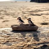Puffins Driftwood Decoration