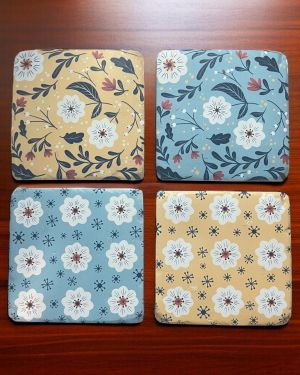 Vintage Summer Flower Coasters