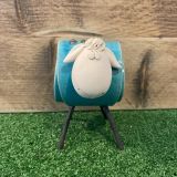 Ceramic Blue Sheep Ornament