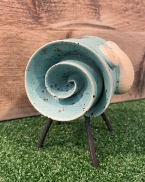 Ceramic Turquoise Ram Ornament
