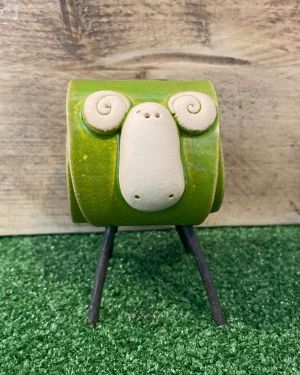 Ceramic Green Ram Ornament