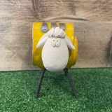 Ceramic Yellow Sheep Ornament