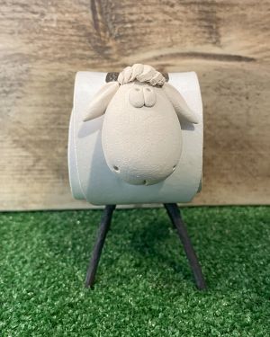 Ceramic White Sheep Ornament