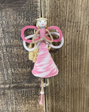 Pink And White Spiral Fairy