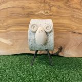 Large Ceramic Daisy Ram Ornament