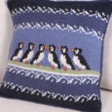 Circus Of Puffins Cushion