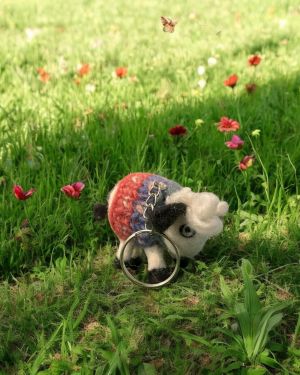Tracey The Sheep Keyring