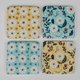 Vintage Summer Flower Coasters