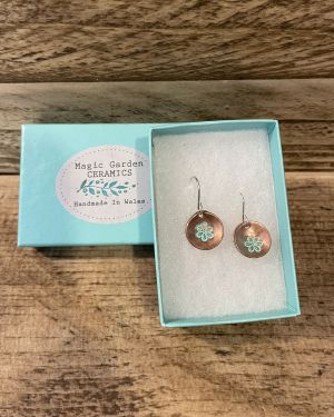 Copper Small Flower Earrings