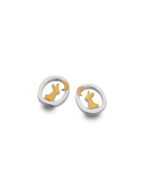 Rabbit And The Moon Studs