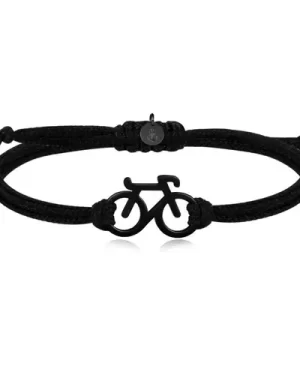 Black Bike Bracelet