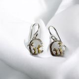 Rabbit And The Moon Earrings