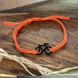 Orange Bike Bracelet