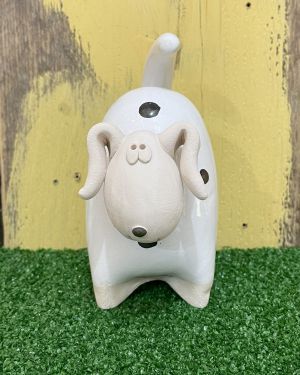 Ceramic White Dog