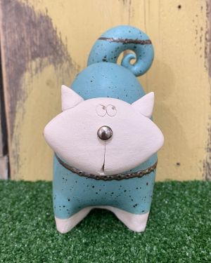 Ceramic Turquoise Cat