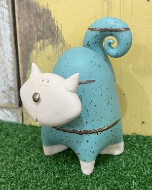 Ceramic Blue Cat