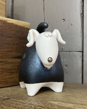 Ceramic Black Dog