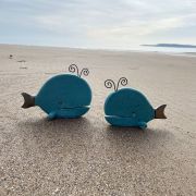 Ceramic Turquoise Whales