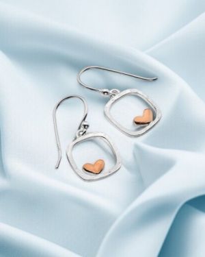 Heart Frame Earrings