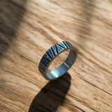 Silver Textured Ring