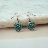 Copper Heart Earrings