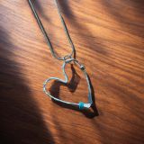 Blue Heart Necklace