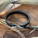 Black Retro Leather Bracelet