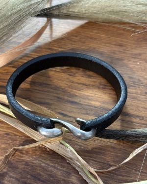 Black Retro Leather Bracelet