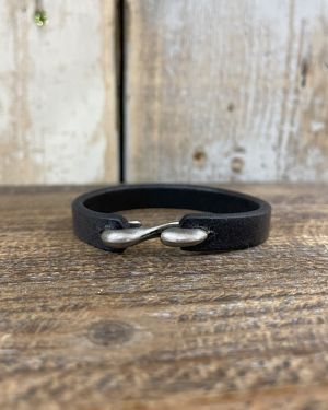 Black Retro Leather Bracelet