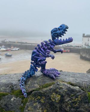 Purple And Blue T-Rex