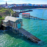 Lifeboat Station With Harbour View