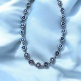 Pink And Purple Hematite Necklace