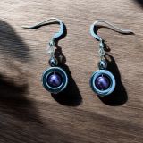 Purple Hematite Earrings