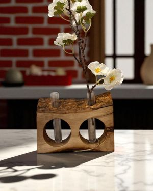 Olivewood Stem Vase