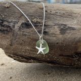 Green Sea Glass Necklace
