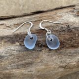 Lilac Sea Glass Earrings