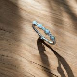 White Opal Stone Ring