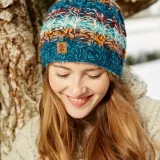 Utrecht Blue Bobble Beanie