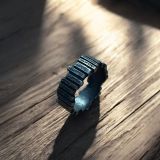 Charcoal Geometry Ring