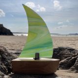 Light Green Glass Boats