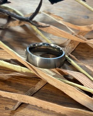 Brushed Silver Ring