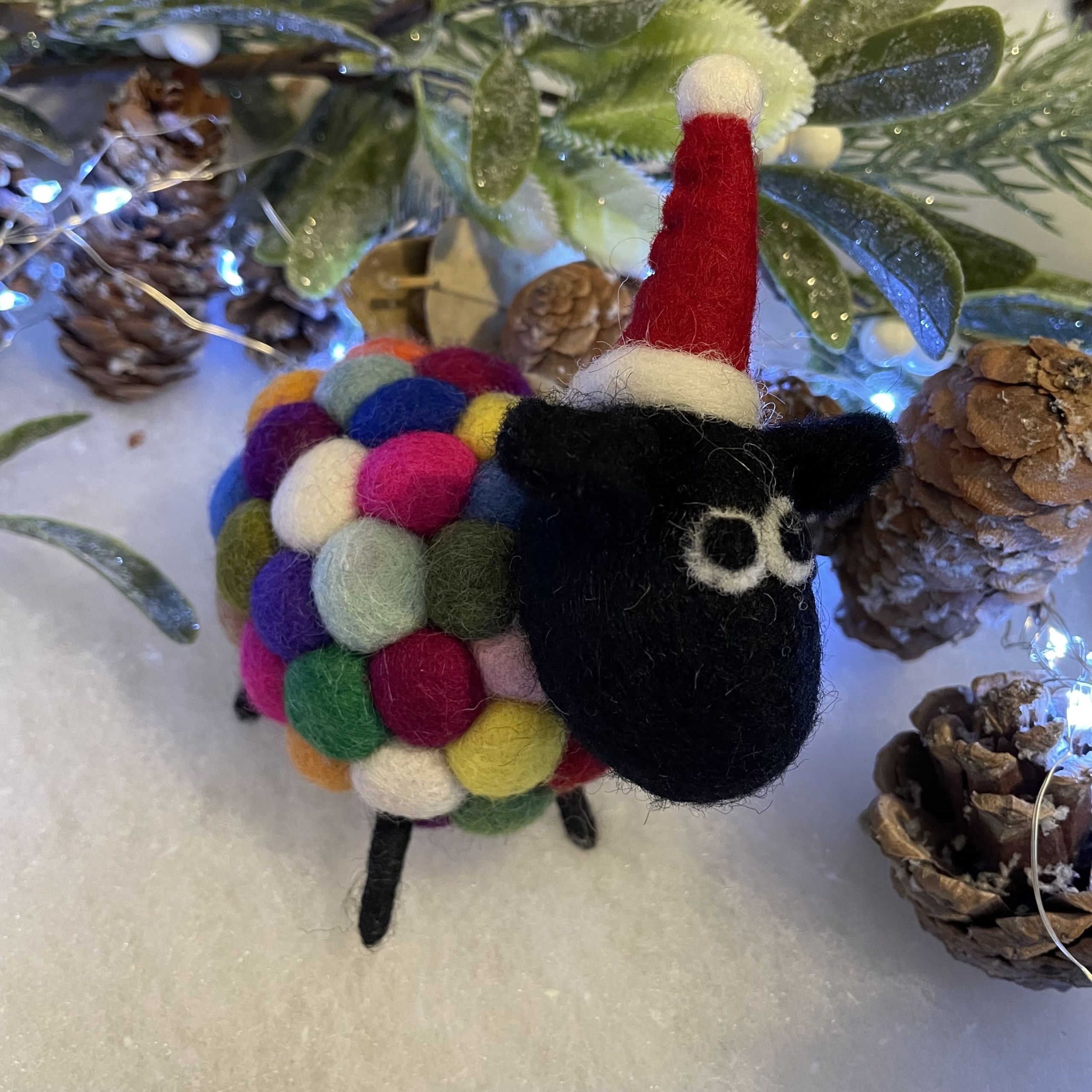 Ziggy The Bobble Sheep At Christmas