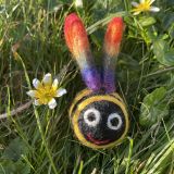 Big Rainbow Bumblebee Felt