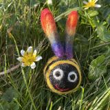 Big Rainbow Bumblebee Felt